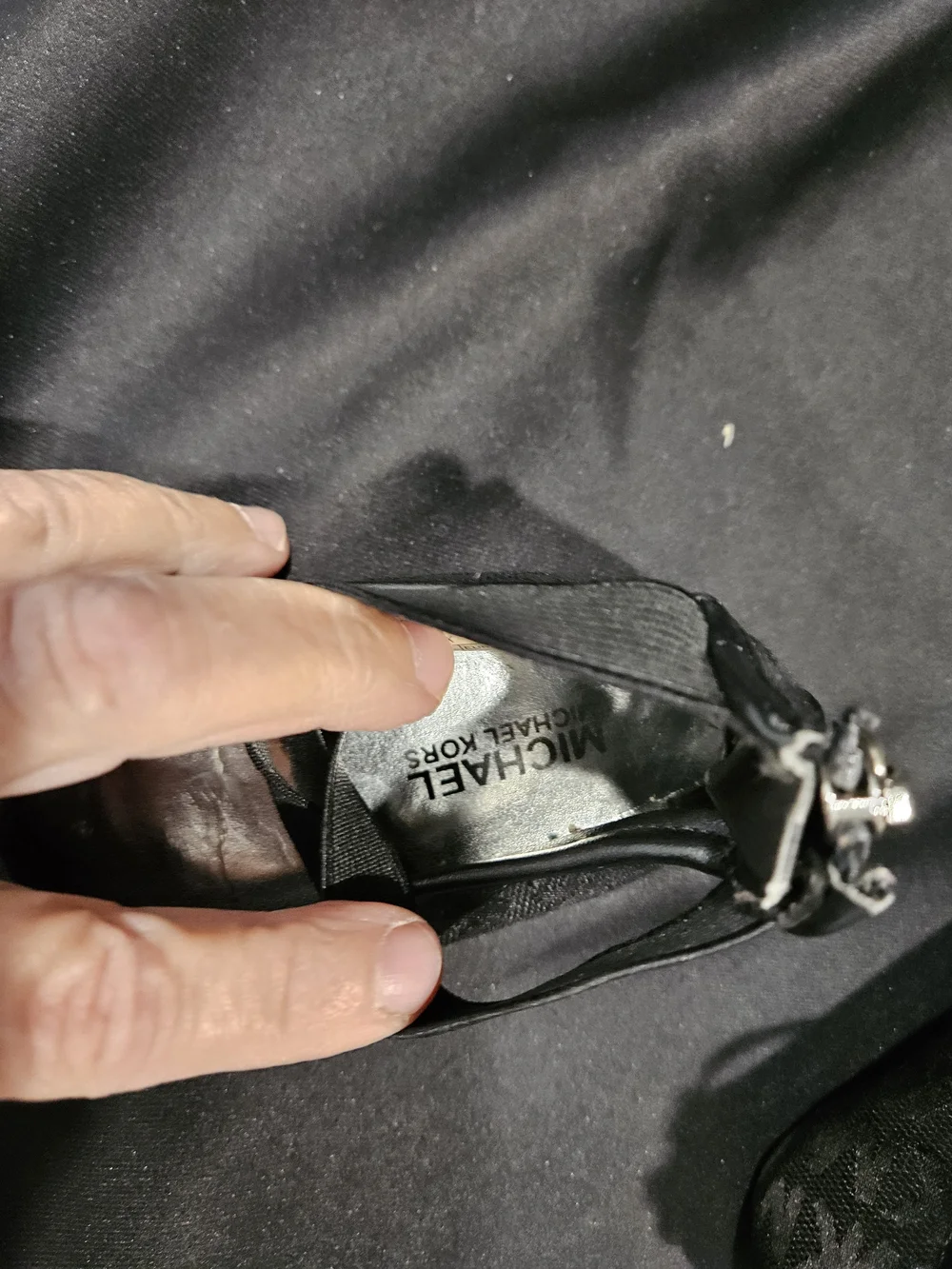 Michael Kors Black Logo Ballet Flats